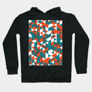 Retro cubes pattern Hoodie